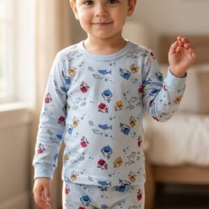 بيجامه ولادي لون ازرق